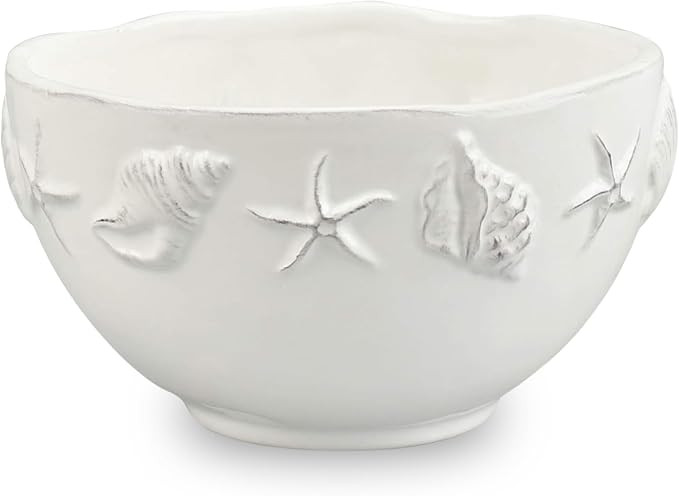 Blue Sky Ceramics Laguna Coastal 6'' Bowl White, Multi (20456) | Amazon (US)