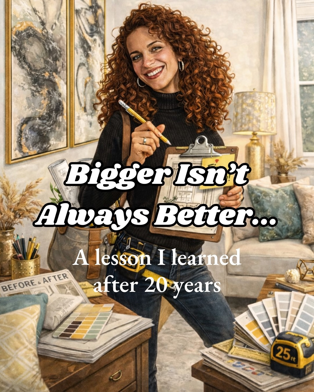 Twenty years ago, we more than doubled the size of our home.
 At the time, it felt like the right move.

What I didn’t think about was how much more there would be to clean and maintain.

Now it takes almost a full day to clean the whole house.
Bigger isn’t always better.
 Think long term before you build or buy bigger.

#homedesign #homeownership #designlesson #realhomelife #interiordesignerlife foreverhome