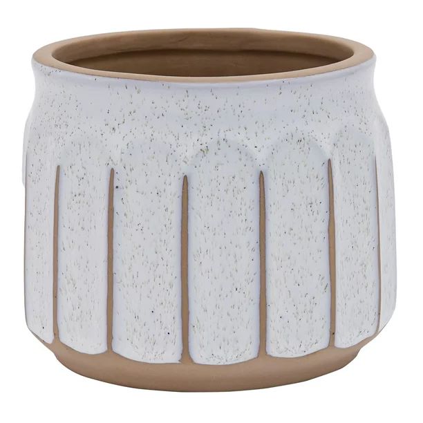 Better Homes & Gardens Pottery 6" Savona Round Ceramic Planter, White | Walmart (US)