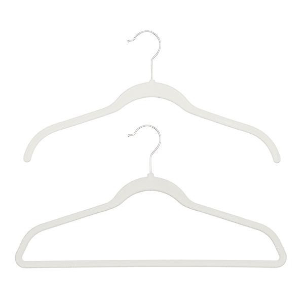 Non-Slip  Velvet Suit Hangers Black Pkg/40 | The Container Store