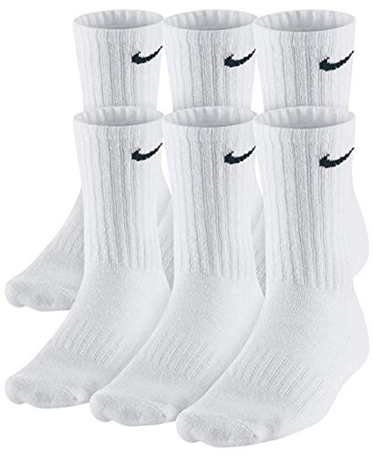 Nike Cushion Crew Socks (6 Pairs), White, X-Large | Amazon (US)