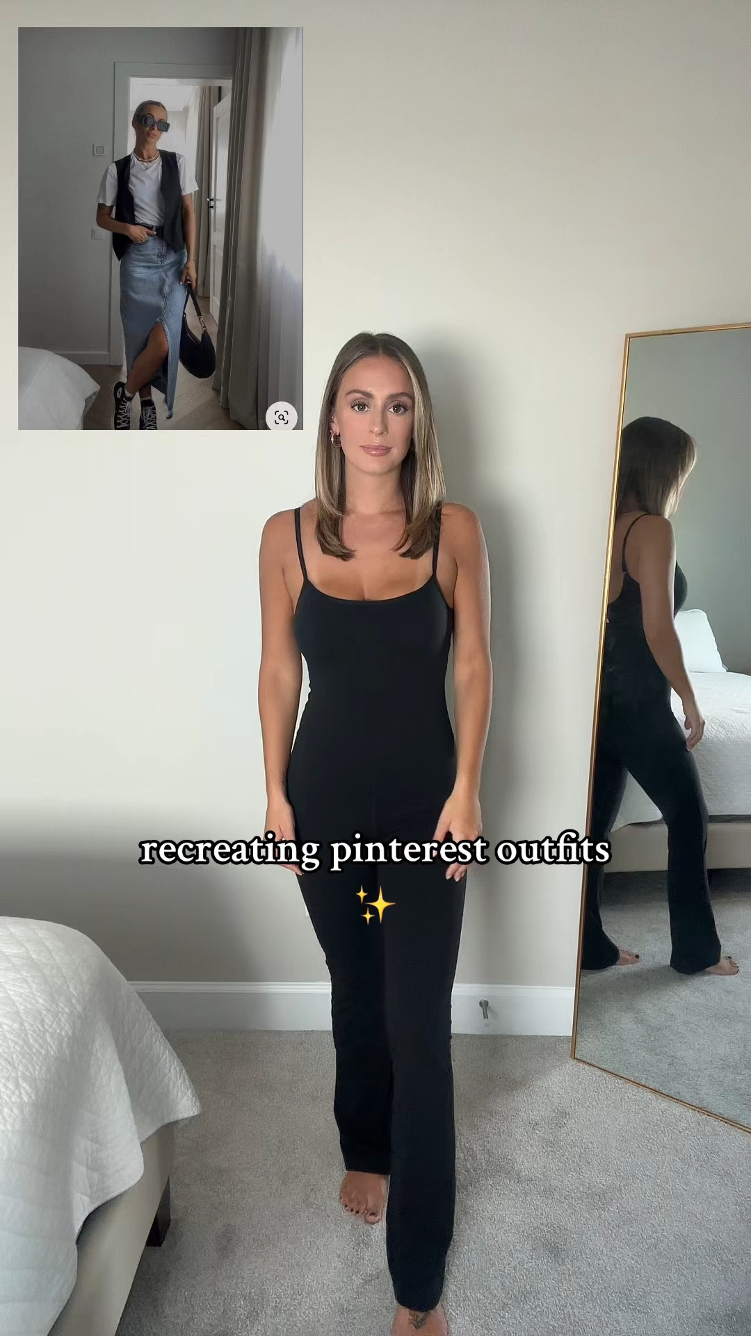 denim midi skirt, black vest, white tee



#LTKstyletip #LTKfindsunder50 #LTKfindsunder100