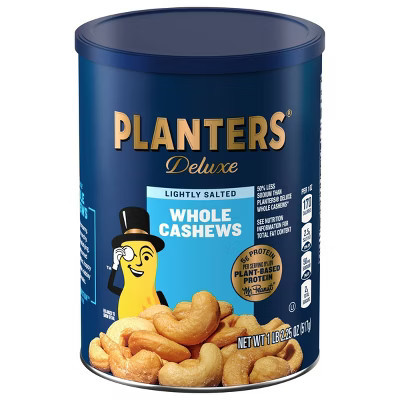 Planters Deluxe Whole Cashews - Lightly Salted 18.25oz | Target