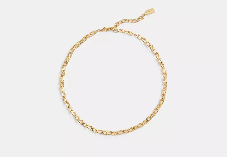 Signature Chain Link Choker Necklace | Coach (US)