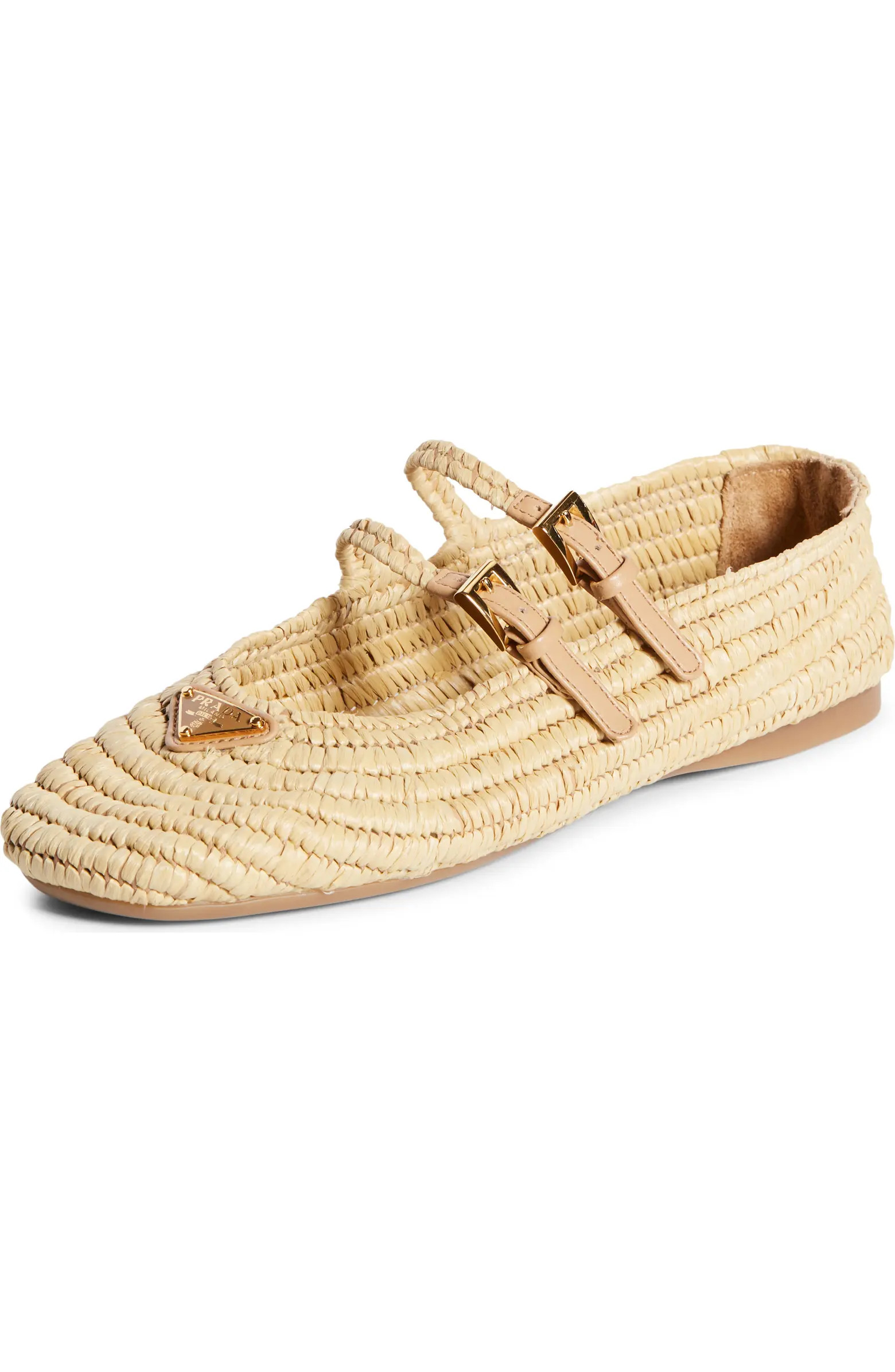 Raffia Mary Jane Flat (Women) | Nordstrom