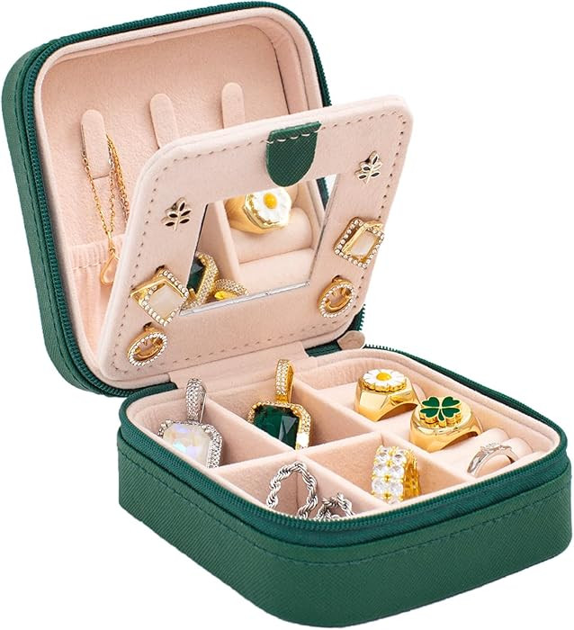 Amazon.com: KElofoN Travel jewelry case Travel jewelry box Travel Jewelry Organizer Small box Gif... | Amazon (US)