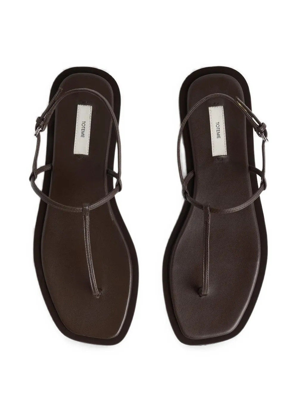 TOTEME T-strap Sandals | Bruin | FARFETCH NL | Farfetch Global