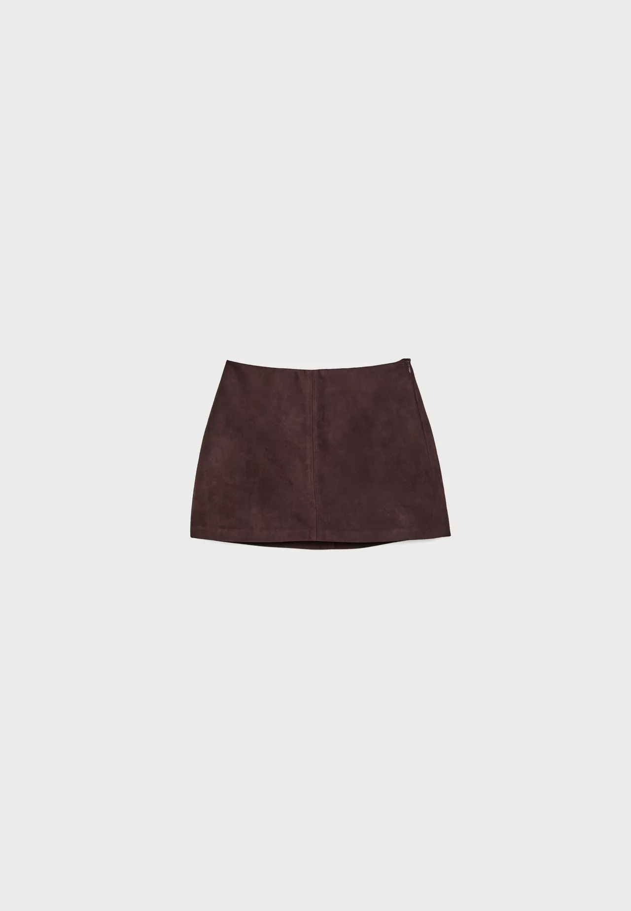 Faux suede mini skort | Stradivarius (UK)