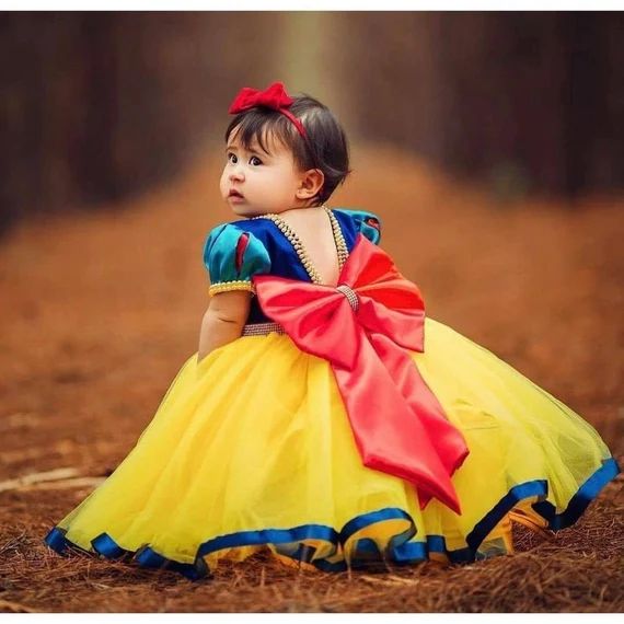 Snow White Dress With Head Bandprincess Dress Snow White | Etsy | Etsy (US)