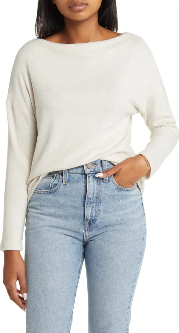 Boat Neck Long Sleeve Top | Nordstrom