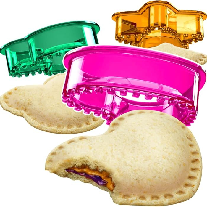 Sandwich Cutter and Sealer - Crustless Sandwich Maker (Heart, Star, Mouse)     Great for Lunchbox... | Amazon (US)