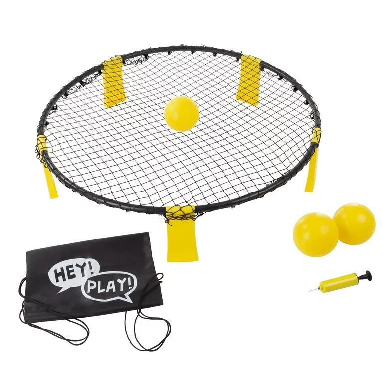 Battle Volleyball – Outdoor Adjustable Roundnet Tournament Set by Hey! Play! - Walmart.com | Walmart (US)