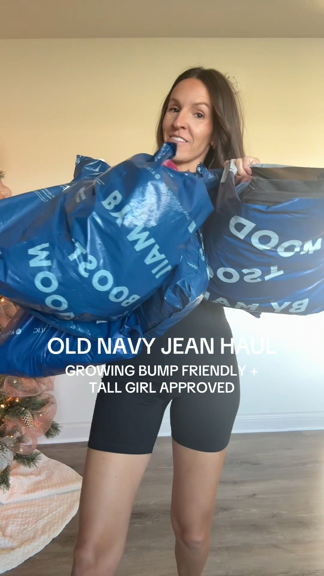 The full haul is on my TikTok - unfortunately LTK cuts it off 😭 Early pregnancy jeans hack - SIZE UP. My biggest struggle this pregnancy has been pants, and @oldnavy always comes through. I love their tall option, and you don’t always get that with maternity jeans. So here’s a try on of my favorite non maternity jeans that work with the growing bump. 🤍

#LTKBump #LTKFindsUnder50 #LTKTall