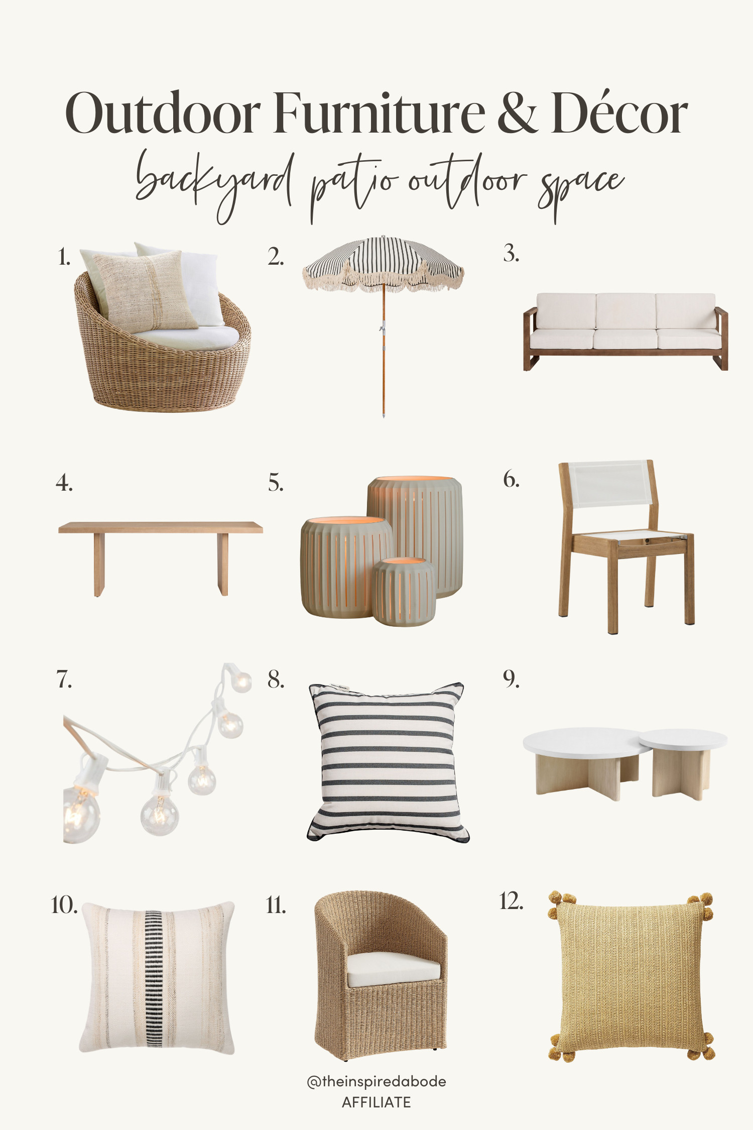 Summer is the perfect time to refresh your outdoor space & we're loving these beautiful wood + woven furniture pieces as well as chic and laid-back accessories to bring a little style to your backyard, patio, or balcony! 🖤 

Click to shop our favorites – just add a cold iced tea or spritz! ✨ 

 #LTKSeasonal #LTKHome #LTKStyleTip