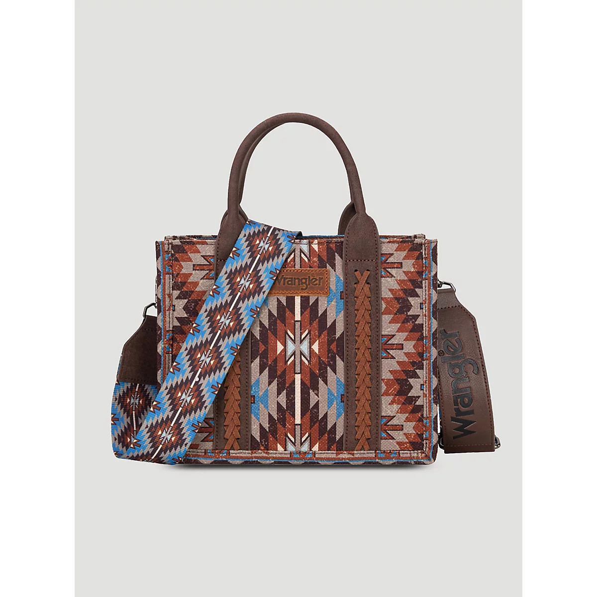 Southwestern Print Small Tote in Coffee | Wrangler