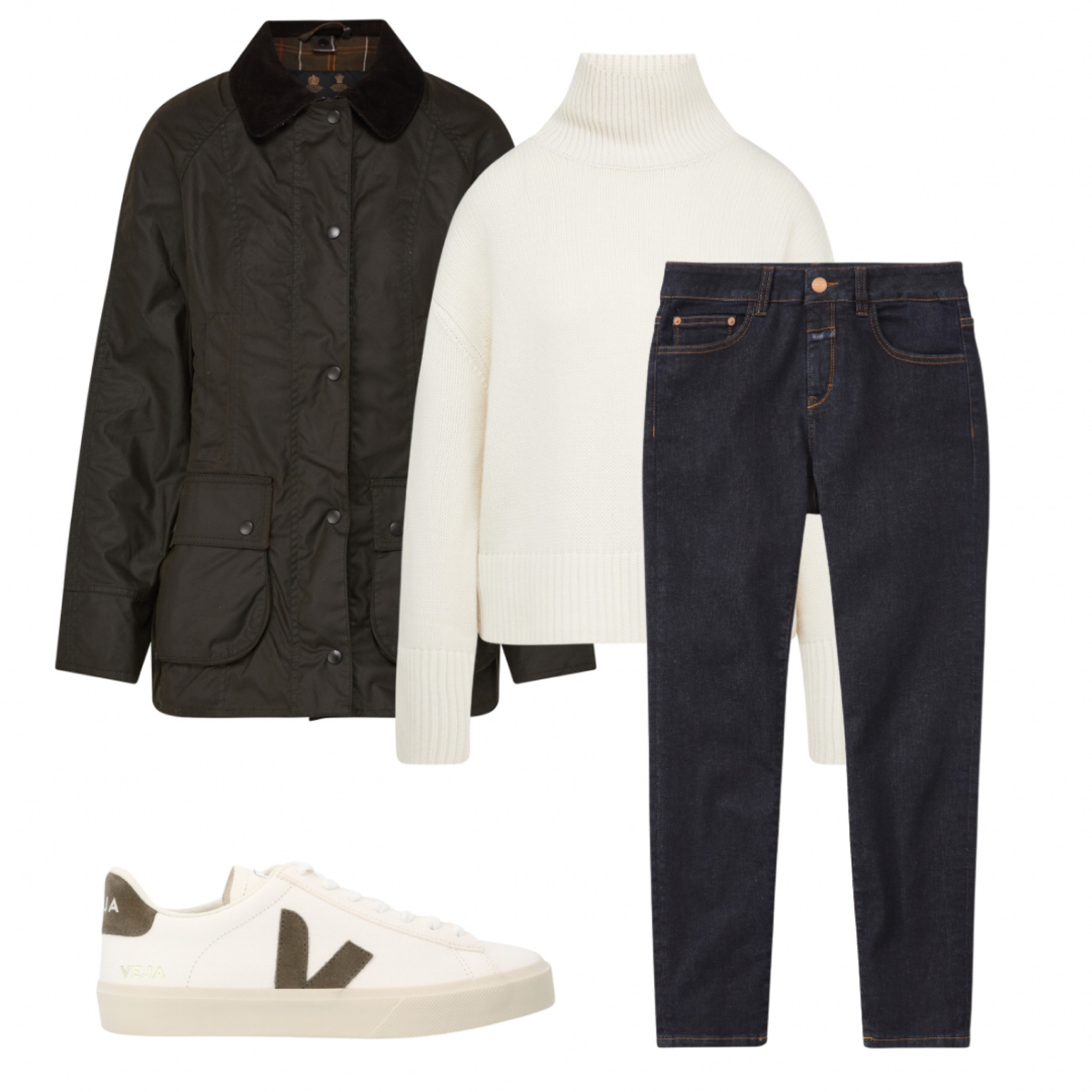 The Barbour jacket, jeans and Veja sneakers are on sale! 

#LTKSeasonal #LTKsalealert #LTKCyberWeek