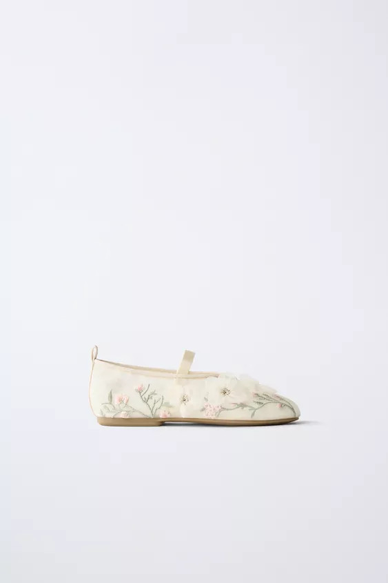 EMBROIDERED FLORAL TOP | Zara US