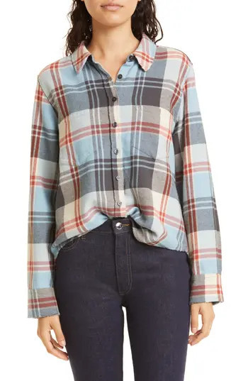 THE GREAT. The Scouting Plaid Shirt in Smoky Mountain Plaid at Nordstrom Rack, Size 2 (Fits Like 8-10 Us) | Nordstrom Rack