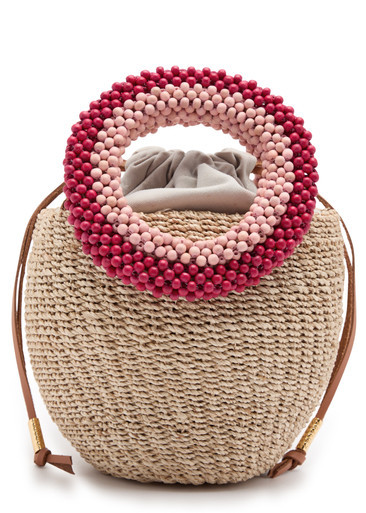 Carmen mini raffia bucket bag | Harvey Nichols