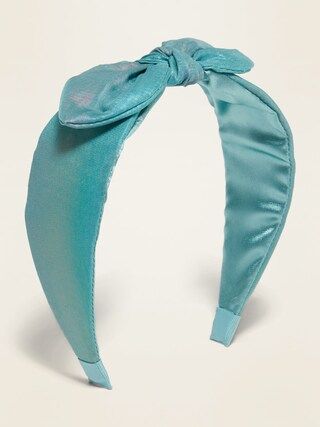 Fabric-Covered Bow-Tie Headband for Girls | Old Navy (US)