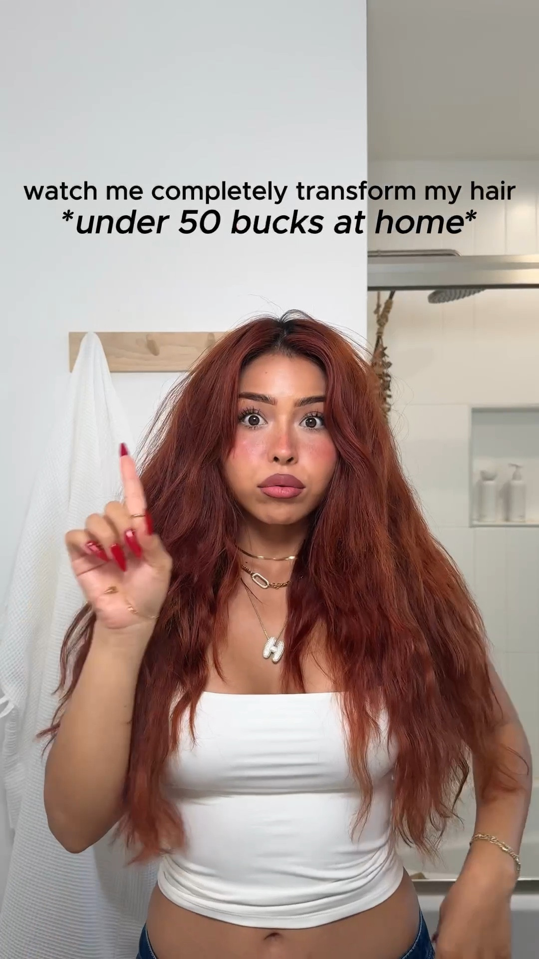 At home cherry cola hair for fall and winter 