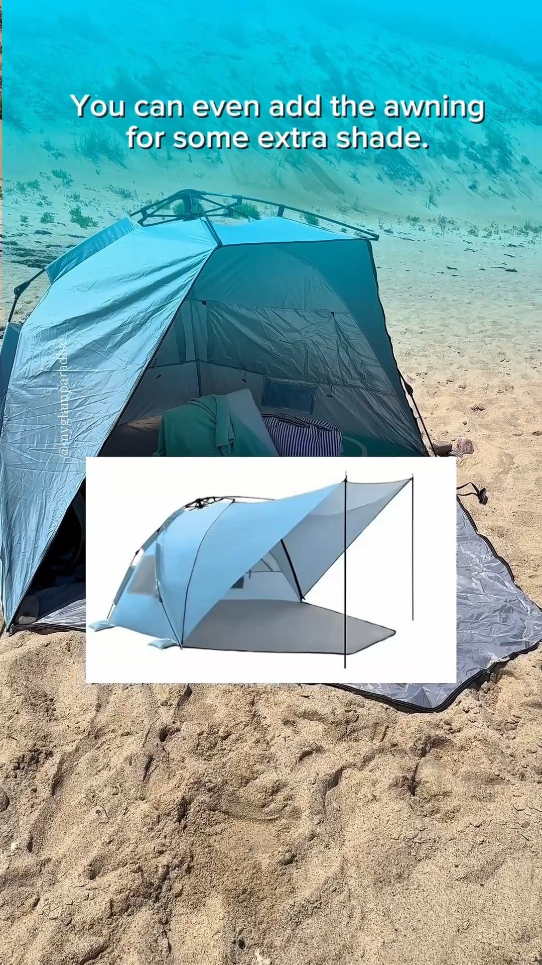 🏖️ Stop making beach days harder than they need to be☀️🌊👇

From this ➡️ to THIS in just a few minutes! 

☀️ UPF 50+ sun protection
🌬️ Wind protection
⛱️ Removable awning for extra shade
🔒 Zips up for extra privacy
👨‍👩‍👧‍👦 Spacious & easy pop-up

I’ve been enjoying this beach setup so much that I had to share it with you 🩵 Not Sponsored Not gifted

#LTKTravel #LTKSwim #LTKActive