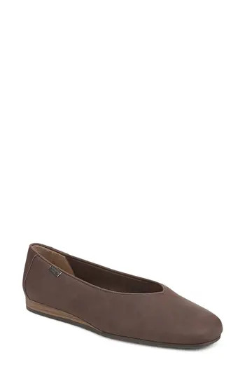 Dr. Scholl's Violet Skimmer Flat in Dark Brown Faux Leather at Nordstrom Rack, Size 7 | Nordstrom Rack