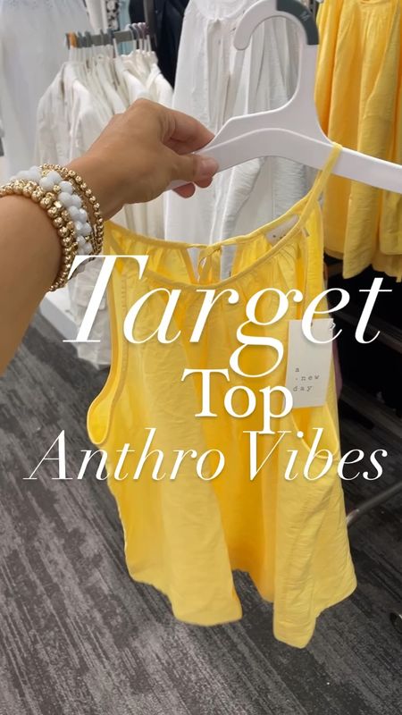 Like and comment “YELLOW” to have all links sent directly to your messages. This pretty top is giving Anthro also comes in white. Lightweight and so pretty✨
.
#target #targetstyle #targetfinds #targetfashion #summerstyle #summerfashion 

#LTKStyleTip #LTKSaleAlert #LTKFindsUnder50