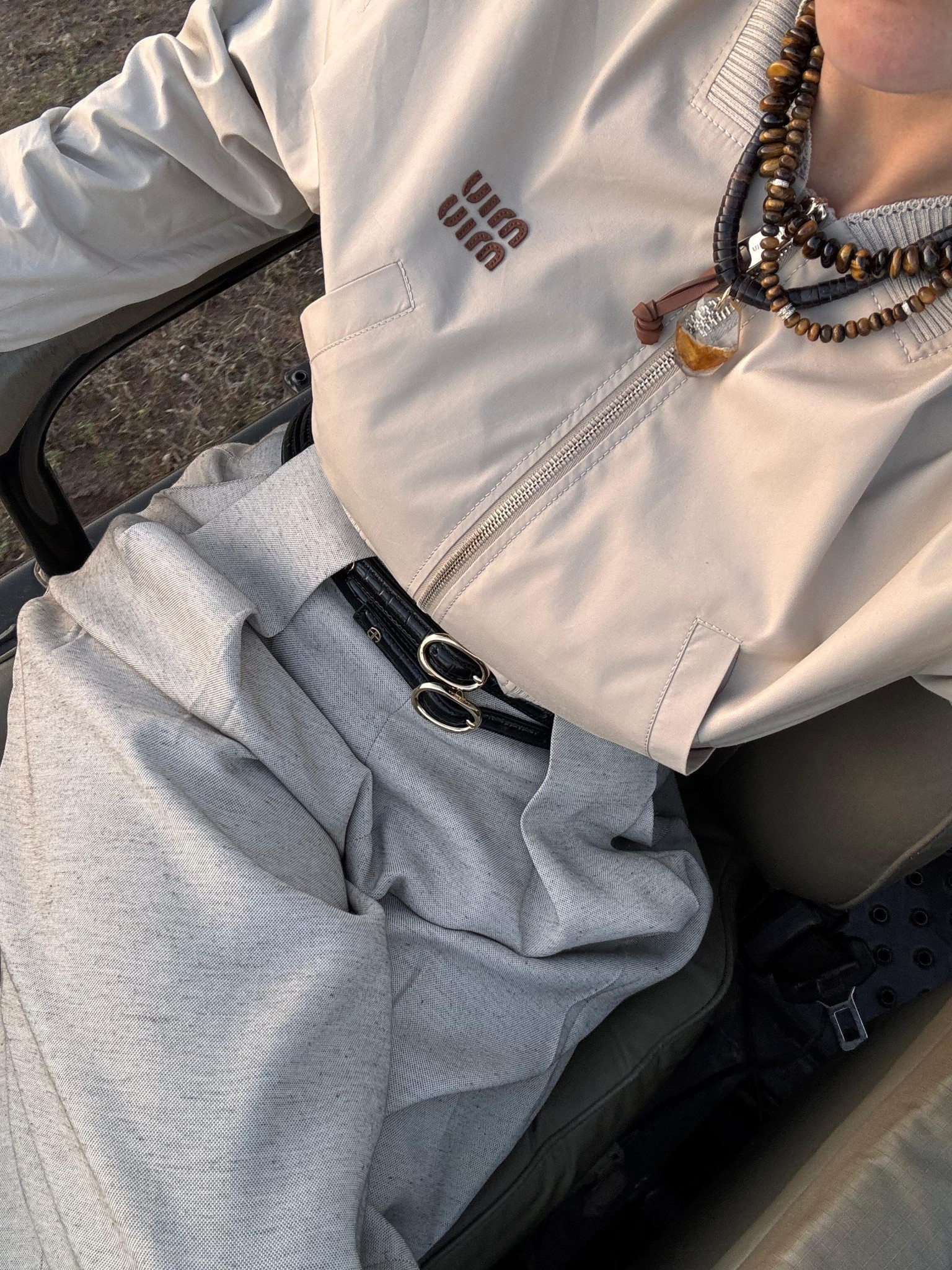 Miu Miu bomber jacket 🩶