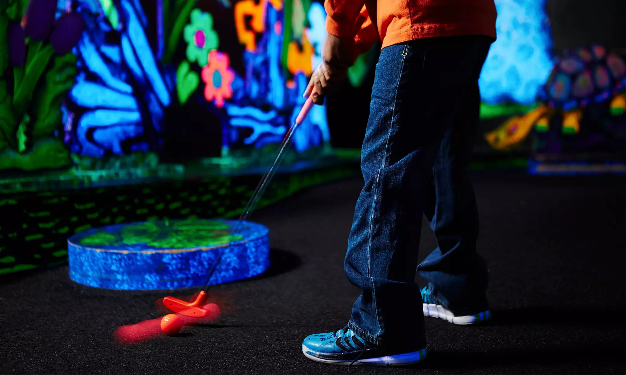 Up to 34% Off on MIni Golf - Blacklight at Shankz 3D Black Light Mini Golf | Groupon North America