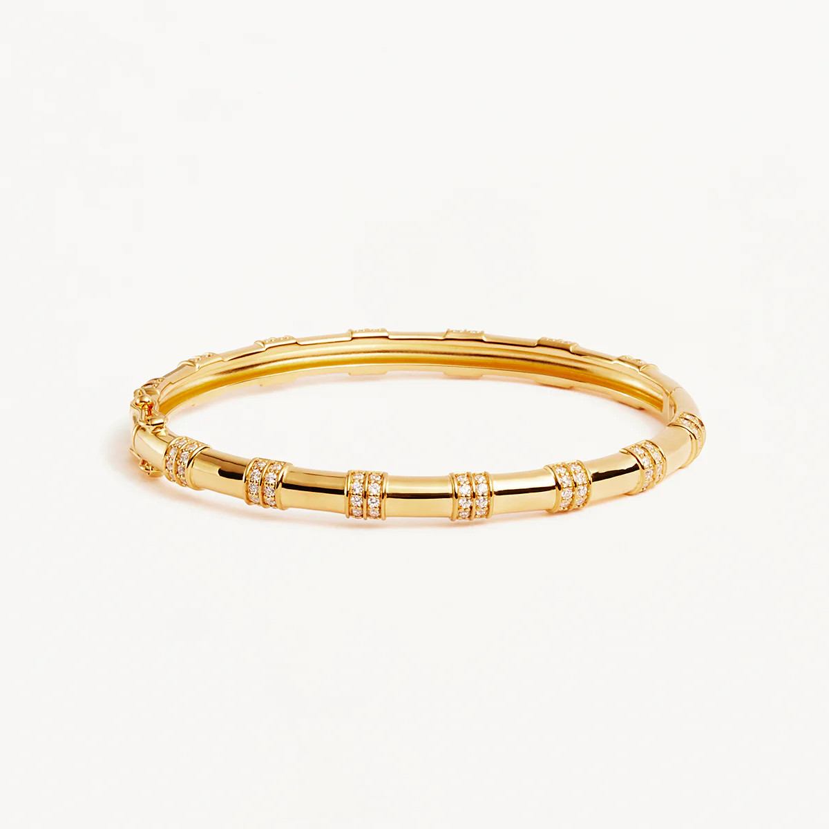 18k Gold Vermeil Shine Bright Hinged Bracelet | By Charlotte