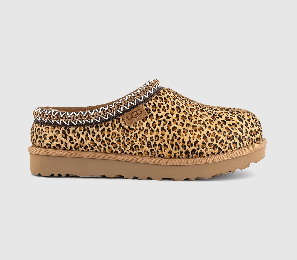 UGG Womens Tasman II Slippers Leopard Print Multi, 4 | Office Shoes (UK)