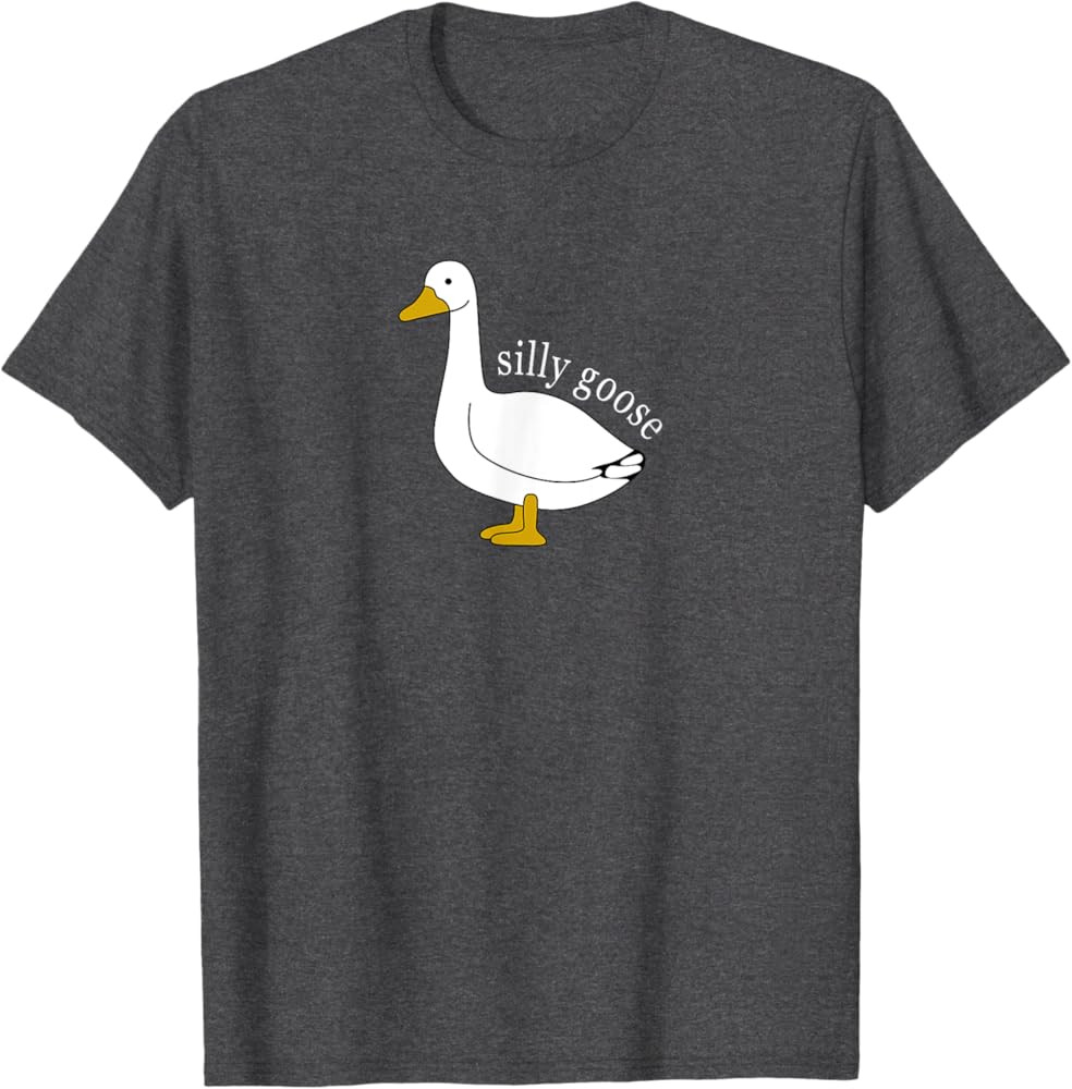 Funny Silly Goose Meme Cute Goose Aesthetic Trendy Clothing T-Shirt | Amazon (US)