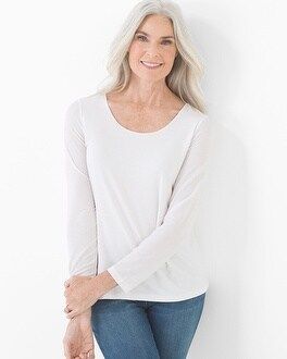 Essential Long Sleeve Tee Bright White | Soma Intimates