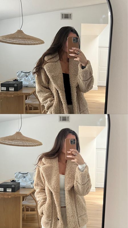 first of all this coat is perfect and these long sleeve shirts are butter soft hug in all the right places and are just so soft and amazing highly recommend every color #coat #wintercoat #winterjacket #sheprajacket #coldweatheroutfit #winteroutfit #coldweather #outfitinspo #winteroutfitinspo #travel #bostonoutfit #dinneroutfit 

#LTKfindsunder50 #LTKSeasonal #LTKtravel