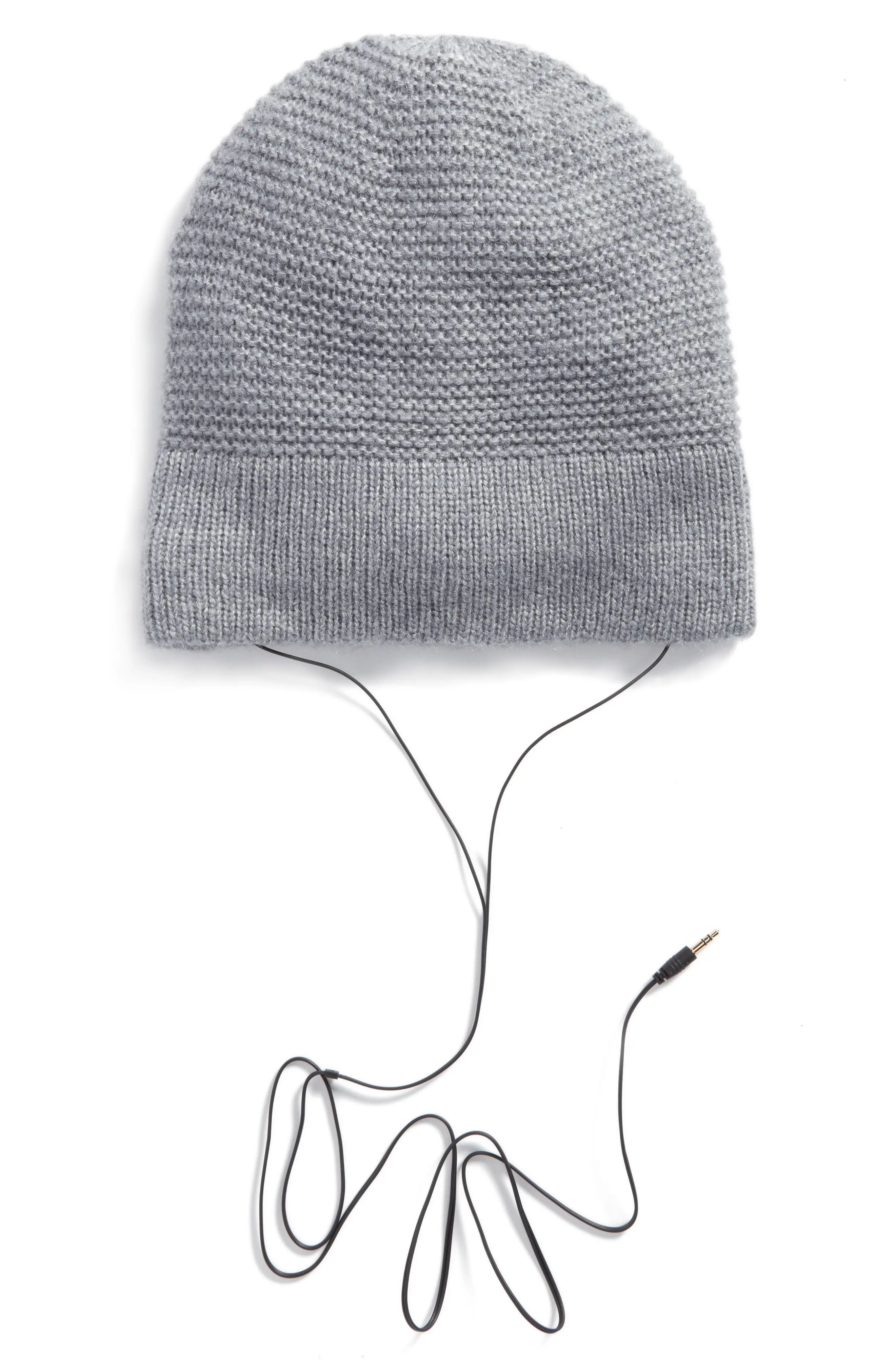 Slouchy Beanie with Headphones | Nordstrom