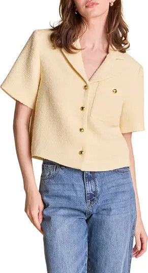 Tweed Short Sleeve Shirt | Nordstrom