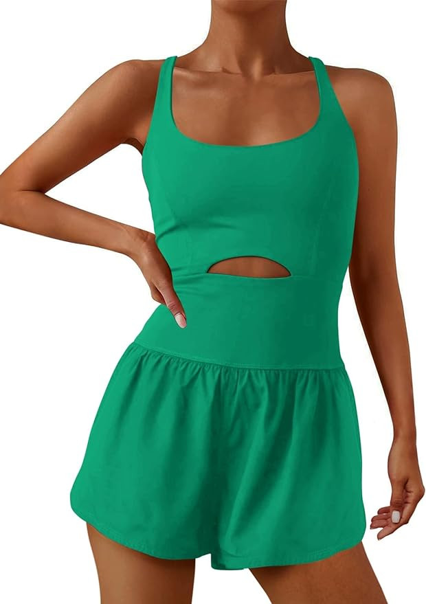 ReachMe Womens Running Onesie Workout Rompers Athletic Rompers One Piece Outfits Exercise Jumpsui... | Amazon (US)