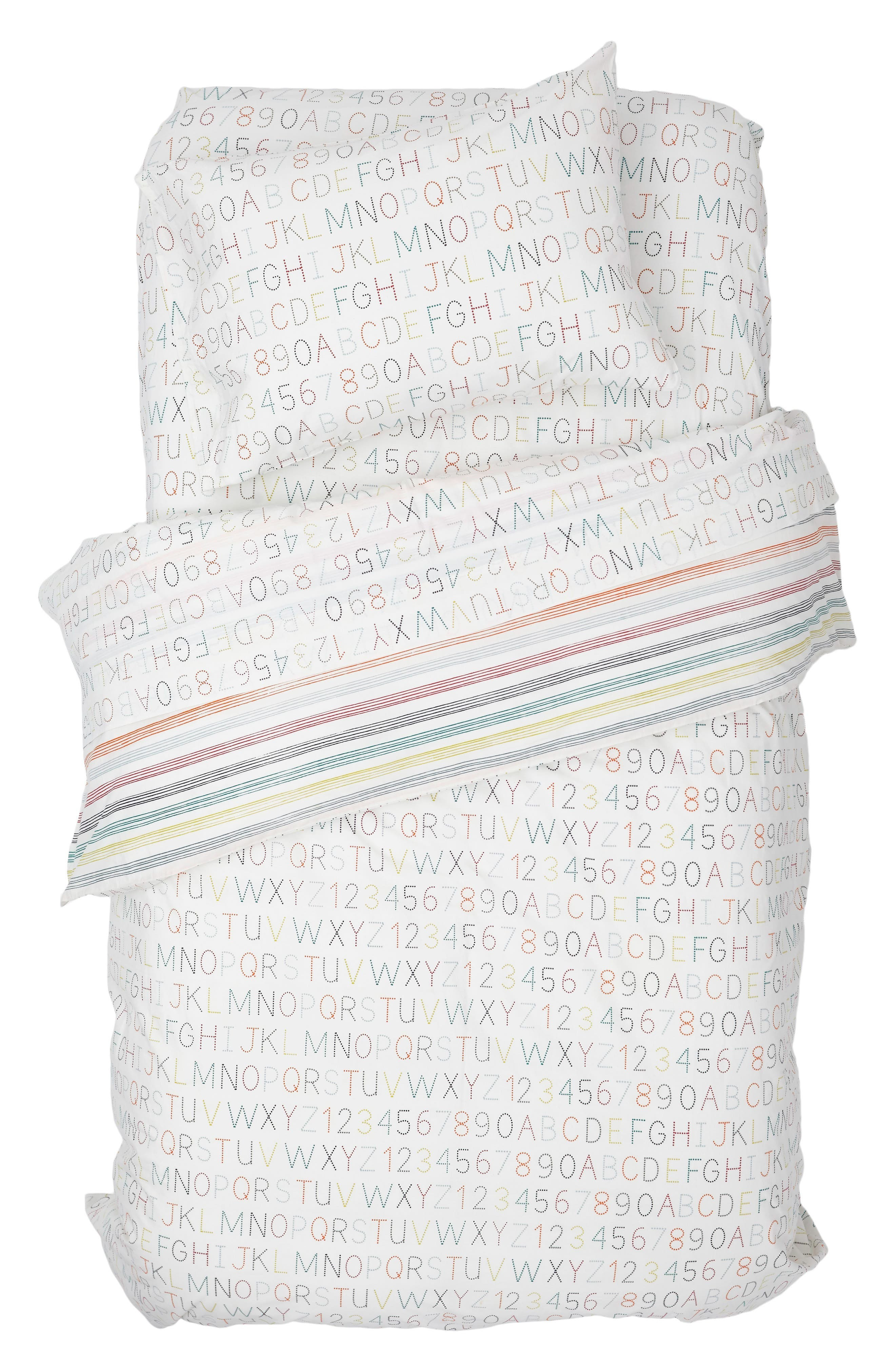 petit pehr Alphabet Reversible Duvet Cover | Nordstrom