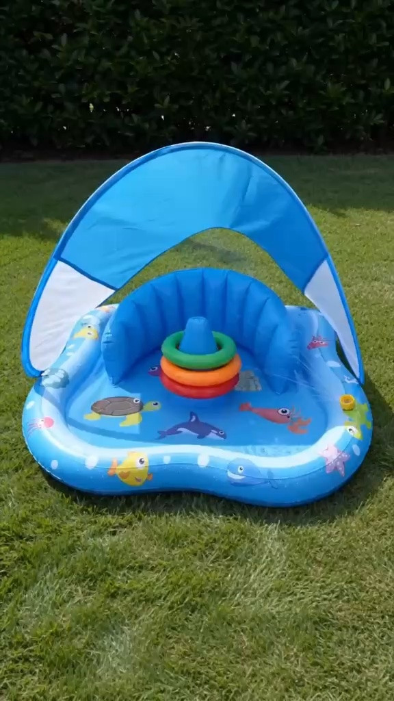 Turn your backyard into a splash zone for your little ones! • This baby play mat and sprinkler set is perfect for cooling off and having fun. It includes an inflatable baby pool float with a canopy backrest for sun protection and stackable rings for interactive water play. Designed for toddlers and kids, it's ideal for outdoor water games and backyard swimming enjoyment. Give them a season of cheerful water adventures! Tap to shop. #waterplay #toddlerfun #dealsforyoursdays

#LTKKids #LTKSwim #LTKSaleAlert