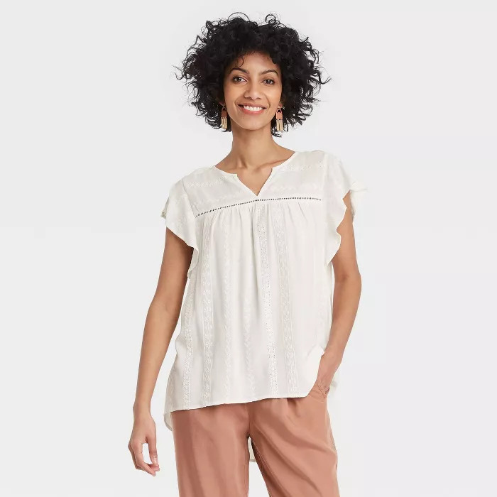 Women's Flutter Short Sleeve Top - Knox Rose™ | Target