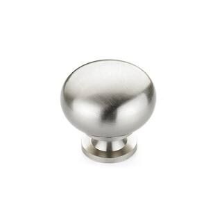 Richelieu Hardware Varennes Collection 1-1/4 in. (32 mm) Brushed Nickel Traditional Cabinet Knob ... | The Home Depot