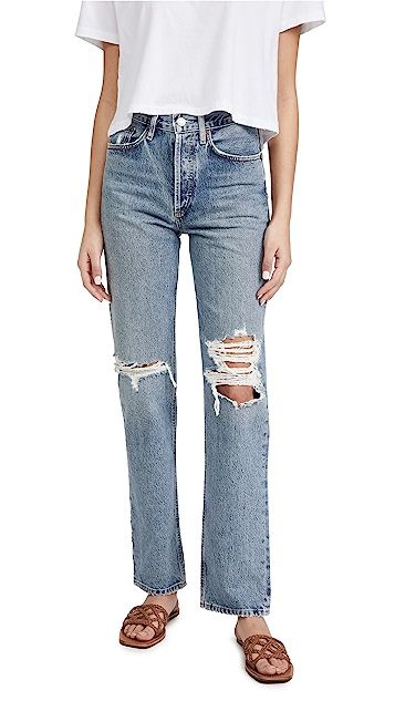 Lana Mid Rise Vintage Straight Jeans | Shopbop