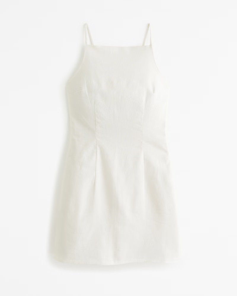 High-Neck Strappy Mini Dress | Abercrombie & Fitch (US)