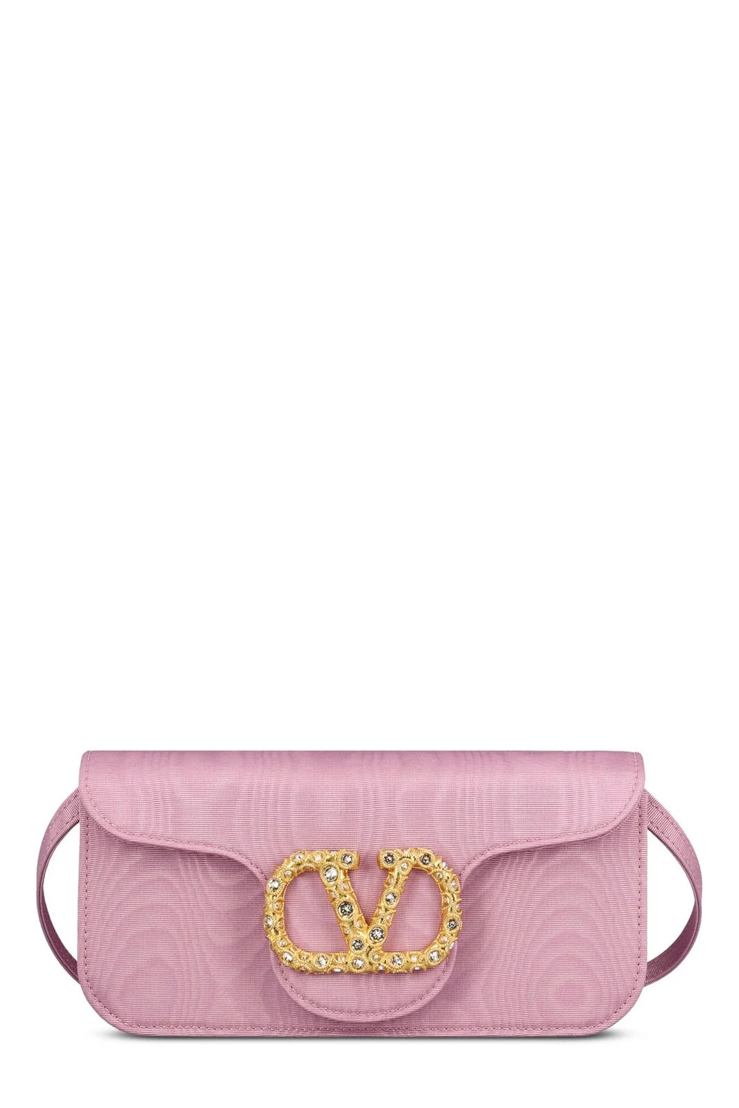 Valentino Locò VLogo Signature Foldover Top Clutch Bag | Cettire Global