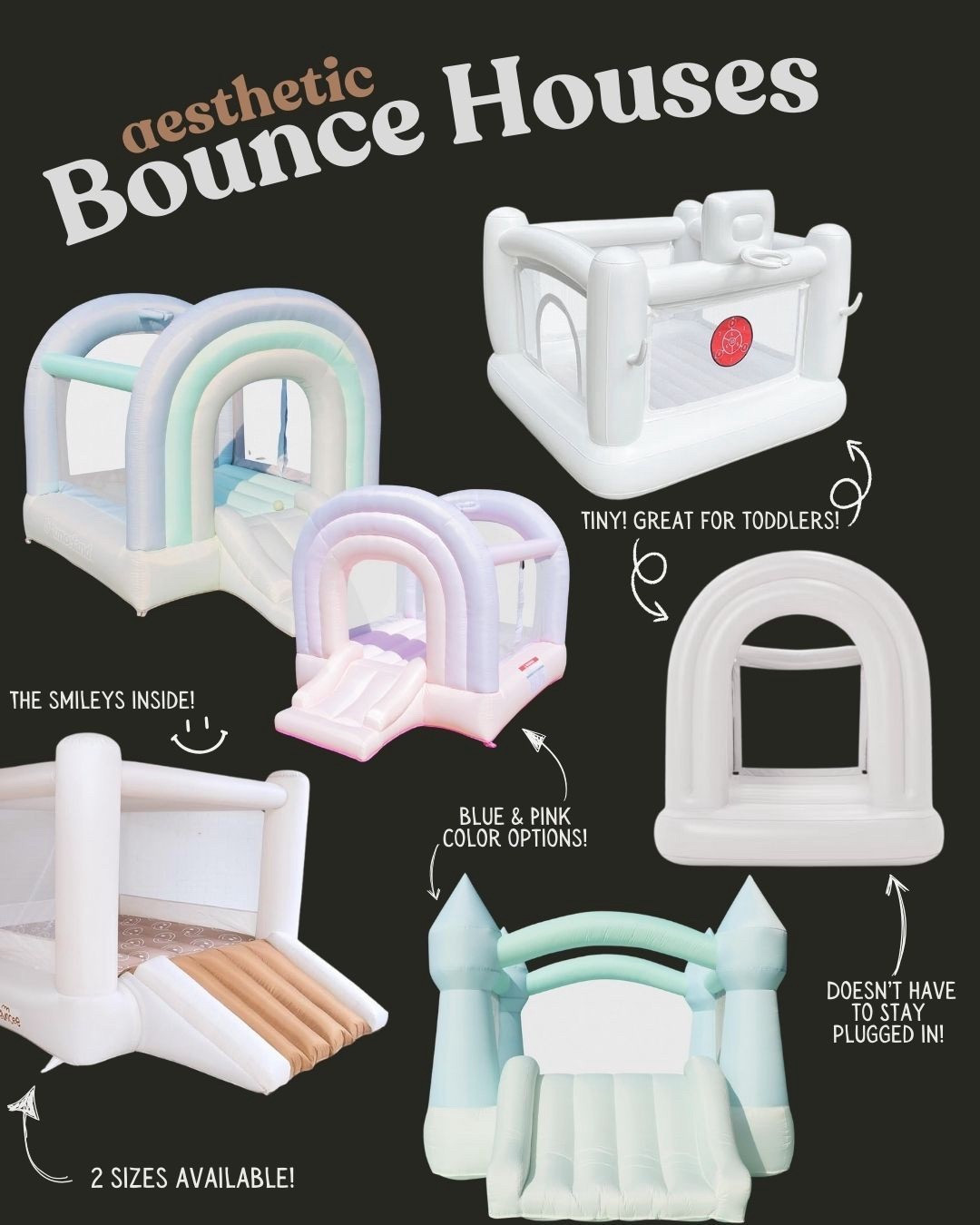 Looking at bounce houses for my son’s 2 year birthday! 

Love the size and colors of these!! Neutral but still playful! And most can go either inside or outside!

#LTKHome #LTKKids #LTKFamily