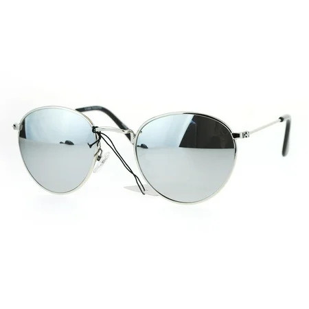 Womens 90s Color Mirror Boyfriend Style Sitcom Star Sunglasses Silver Mirror | Walmart (US)