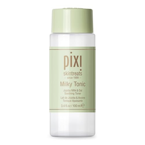 Pixi Milky Tonic, Calming & Hydrating Pads Containing Jojoba Milk, Infused with Oat Extract to Soothe, Alcohol-Free Daily Nourishing Toner, 3.4 fl oz/ 100 mL | Amazon (US)