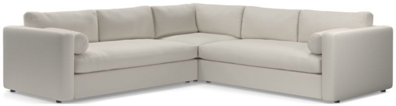 Aris Deep 3-Piece L-Shaped Sectional Sofa + Reviews | Crate & Barrel | Crate & Barrel