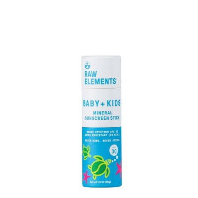 Raw Elements Baby + Kids Paper Mineral Sunscreen Stick - SPF 30+ - 1oz | Target